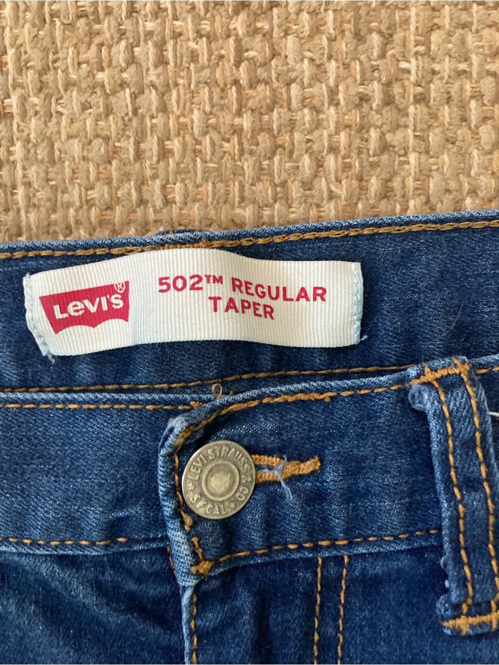 Levi's 502 taper blue jeans size 28 x 28 - Picture 3 of 5
